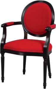 Stylowy fotel typu Ludwik XVI krzesło model B-1001-V z Meble Radomsko
