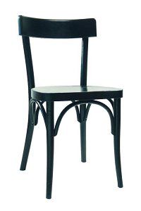 Krzesło gięte AG-133 drewniane w kolorze czarnym