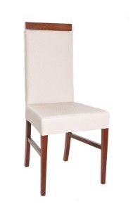 Nowoczesne krzesło białe tapicerowane AS-0913