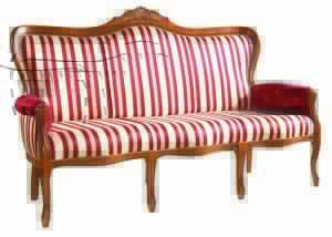 Tapicerowana sofa stylowa SW-1003-V3 trzyosobowa włsoka w stylu Weneckim