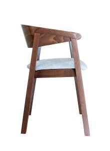 Fotel nowoczesny Cava BS z drewna bukowego sprawdzony w restauracji