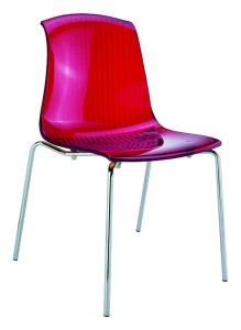 Nowoczesne nowoczesne krzesła kuchenne Alegro czerwony