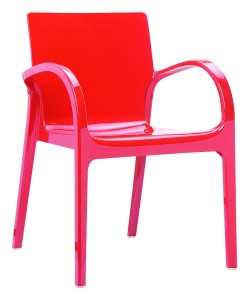Nowoczesne krzesło kuchenne Deya czerwony