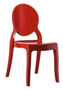 Kuchenne krzesło plastikowe Krzesło Eliza czerwone