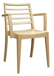 Nowoczesne krzesło sztaplowane z podłokietnikami BS-0506 krzesła drewniane konferencyjne