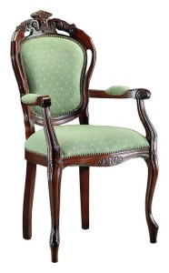 Włoski fotel stylowy tapicerowany B-1006-V