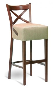 Hokery tapicerowane BST-145-1 krzesło barowe typu crossback lub Bistro.1 fameg