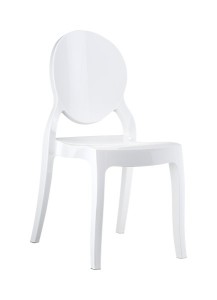 Krzeslo nowoczesne białe Eliza