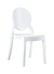 Krzeslo nowoczesne białe Eliza