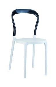 Krzeslo Mister bialy czarny