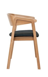 Dębowy fotel nowoczesny drewniany BS-Cava Dąb