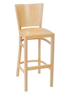 Hoker drewniany barowy BSR-0031-1 krzesło barowe typu Tulip