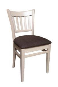 Sztaplowane krzesło do baru AR-9907-W tapicerowane typu TULIP fameg