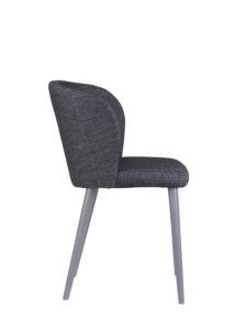 Nowoczesne krzesło tapicerowane DIKA 2 AS projekt Y.Sarri kolor szary