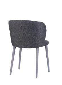 Nowoczesne krzesło tapicerowane DIKA 2 AS projekt Y.Sarri kolor szary