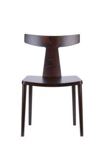 Designerskie krzesło drewniane do salonu