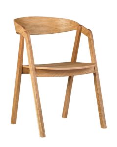 Designerski fotel drewniany dębowy LOX olejowany olejem naturalnym