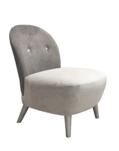 Designerski fotel tapicerowany niski MARI LS