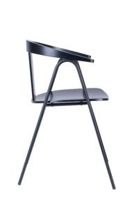 Krzesło drewniane z nogą metalową BS-UVE Nowość design Yago Sarri