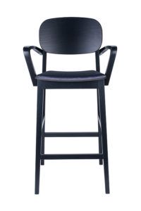 Hoker nowoczesny BST-ALLEGRI 2 krzesło barowe z podłokietnikami