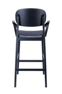 Hoker nowoczesny BST-ALLEGRI 2 krzesło barowe z podłokietnikami projektu Studio Sagitar
