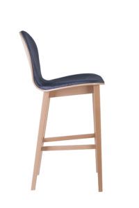 Krzesło barowe nowoczesne tapicerowane INFINITY nowość projekt Studio Sagitar