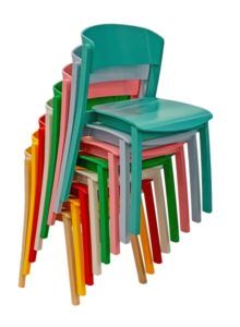 Krzesło nowoczesne CAVA AS sztaplowane do restauracji