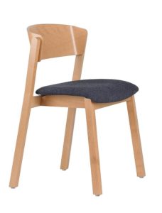 Krzesło nowoczesne CAVA-AS tapicerowana