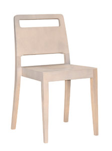 Sztaplowane krzesło nowoczesne BURTON-AN kolor biały sprany Meble Radomsko