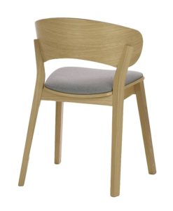 Nowoczesne krzesło dębowe DOMA-AS tapicerowane