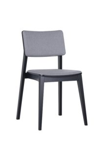 Krzesło nowoczesne ALLEFRI 2 drewniane tapicerowane