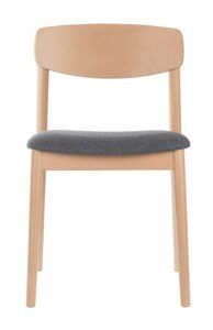 Lekkie nowoczesne krzesło drewniane NOIR AS