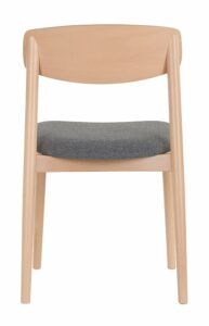Lekkie nowoczesne krzesło drewniane NOIR AS
